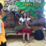 Feeding a baby tiger, CHECK!